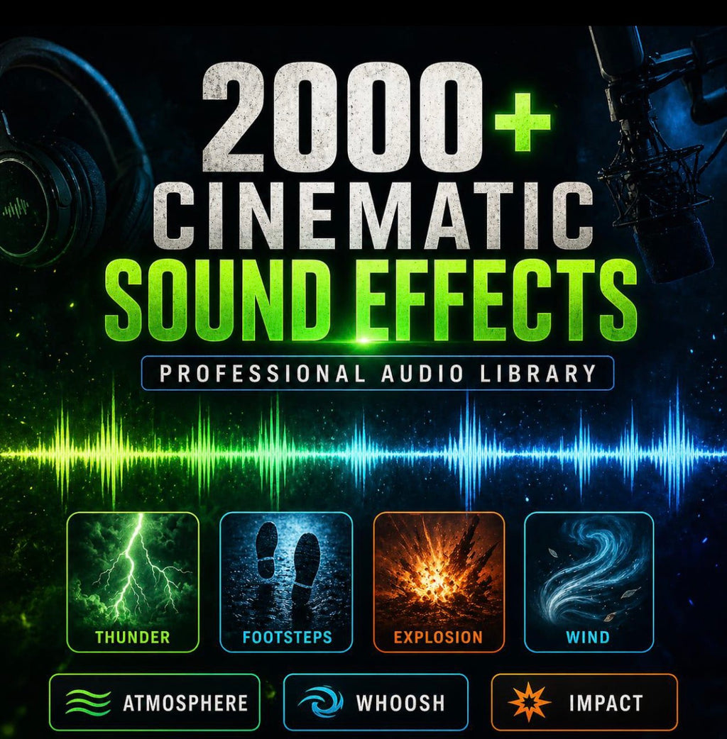 Filmmaker Bundle: LUTs, Transitions, SFX, Overlays (Digital Download)
