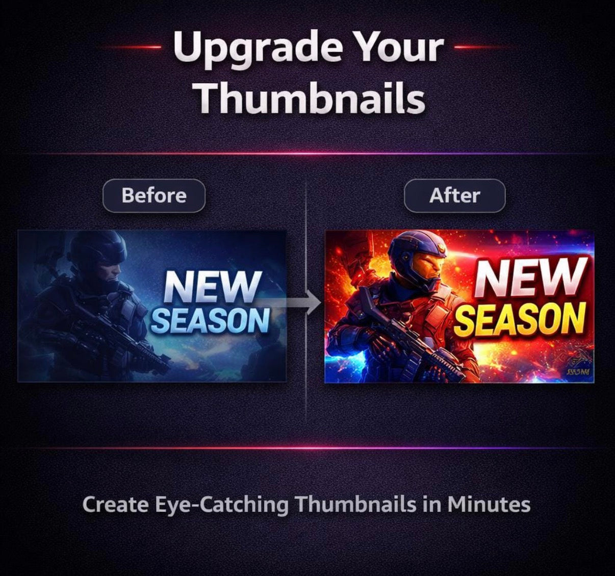 150 Gaming Youtube Thumbnail Templates for streamers, Editable PSD Pack with Bonus Assets