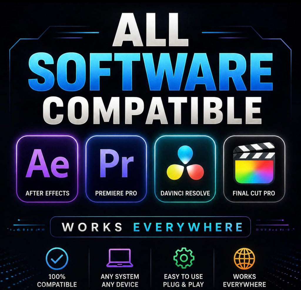 Filmmaker Bundle: LUTs, Transitions, SFX, Overlays (Digital Download)
