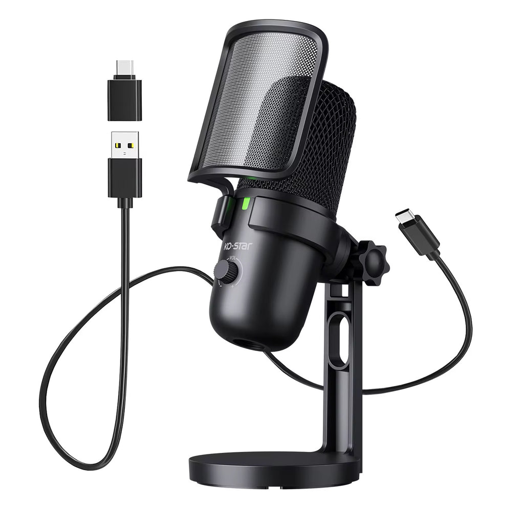 Studio Recording USB Wired Microphone (Streaming, Gaming, Podcast)